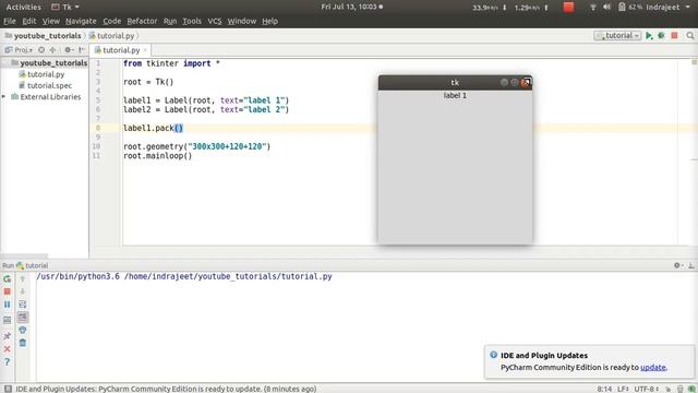 Python GUI Tutorial - 20 - Geometry Managers - place method | Tkinter смотреть онлайн