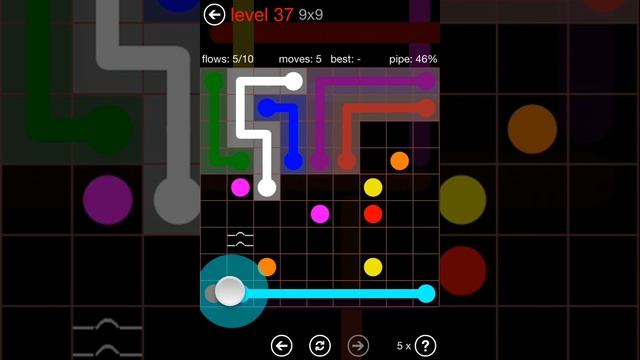 Flow Free Bridges Bonus Pack 9x9 Level 37 Walkthrough смотреть онлайн