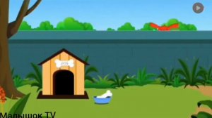 Пять малышей прыгали в кроватке  Пять щенков