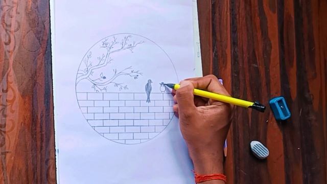 How to draw a moon light sketch step by step. pencil sketch || easy sketch #skarts смотреть онлайн