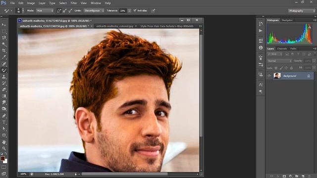 How to Change Hair Color in Photoshop | Color replacement | Sidharth Malhotra смотреть онлайн