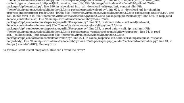Raspberry Pi: Pip exception while installing matplotlib on raspberry pi (2 Solutions!!) смотреть онлайн