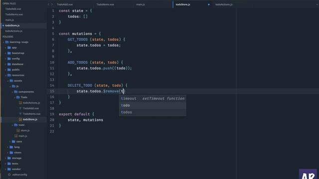 #14 Working with Vuex - adding delete functionality смотреть онлайн