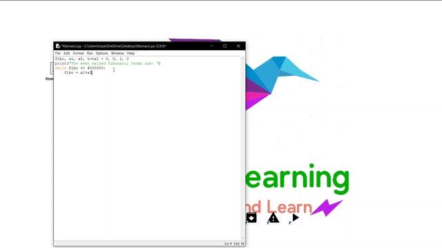 Even Fibonacci Numbers | Python | Crisnat Developer смотреть онлайн