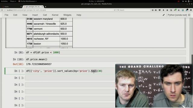 Python: Cleaning Data to get Averages for all Craigslist cities смотреть онлайн