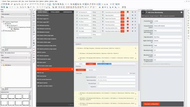 EPLAN Cogineer: Drive Dimensioning