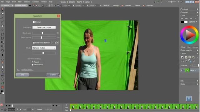 Camera Tracking on greenscreen footage with PD Howler 9 6 смотреть онлайн