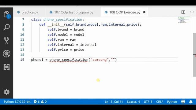 OOP Solution Exercise || Python tutorial смотреть онлайн