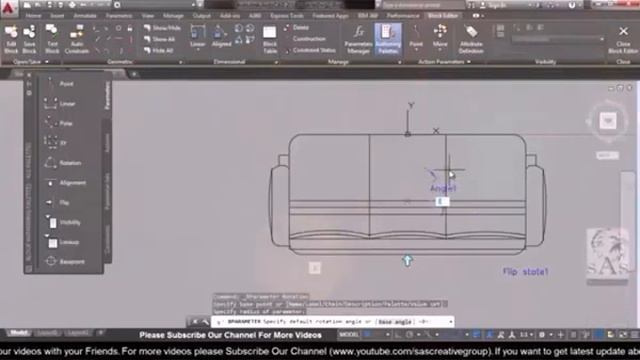 Autocad 2016 – 39 How to create Dynamic Blocks, Redefining Delete Blocks Part 2 смотреть онлайн