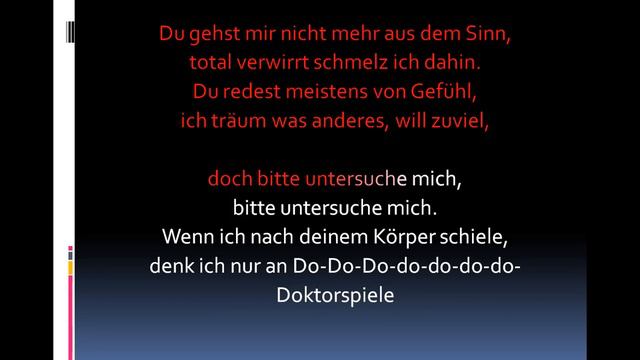 Alex C. Feat. Yass - Doktorspiele (Lyrics)