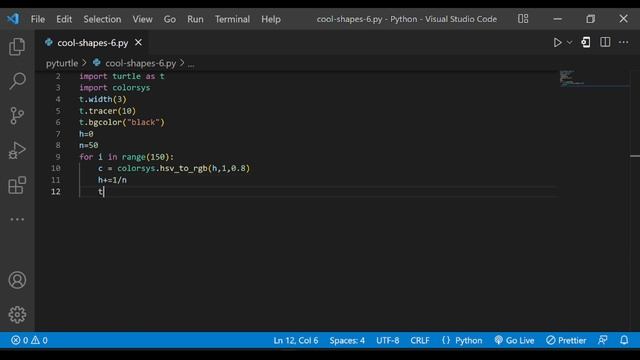Python Turtle Graphics - 15 | Cool Shape Drawing | Python Turtle Coding Video | смотреть онлайн