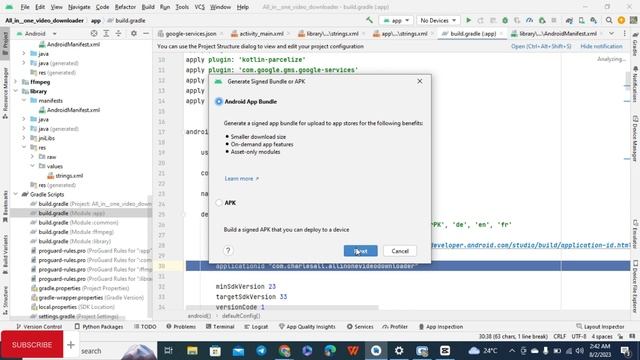 Generate signed aab Android studio - Android App Bundle File | App development class смотреть онлайн