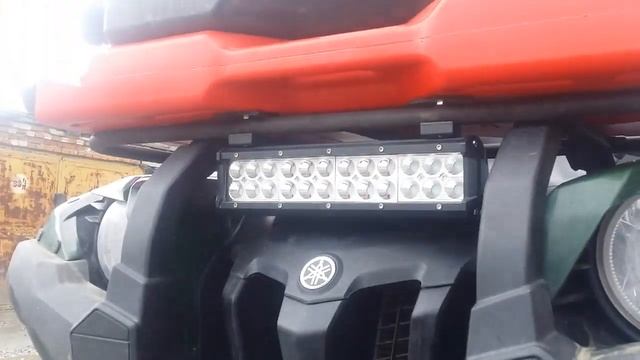 Yamaha Grizzly 700 FI. установка лебедки смотреть онлайн