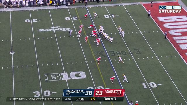 Michigan RB Donovan Edwards Two Touchdown Runs Beat Ohio State смотреть онлайн