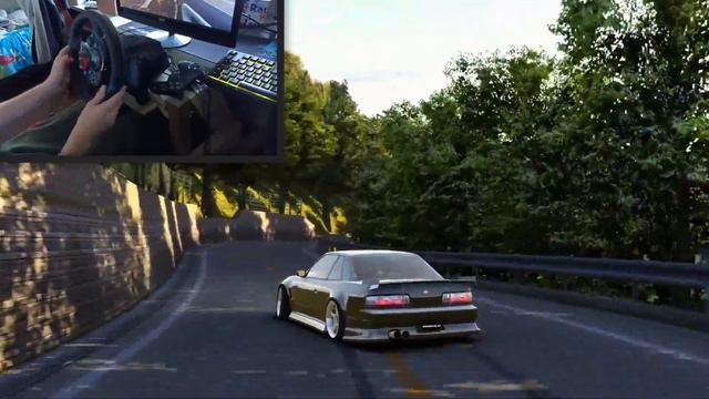 Drifting Tsubaki Line with wheelcam (Assetto Corsa) смотреть онлайн