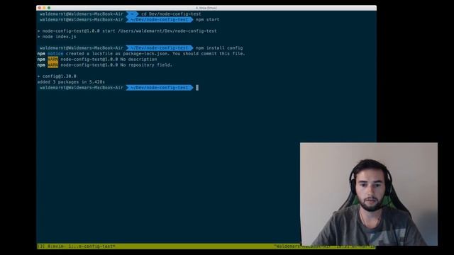 Configuração de ambiente Node.js com node-config смотреть онлайн
