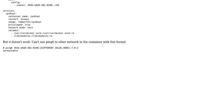 DevOps & SysAdmins: How to get an IPv6 subnet to use in Docker? смотреть онлайн