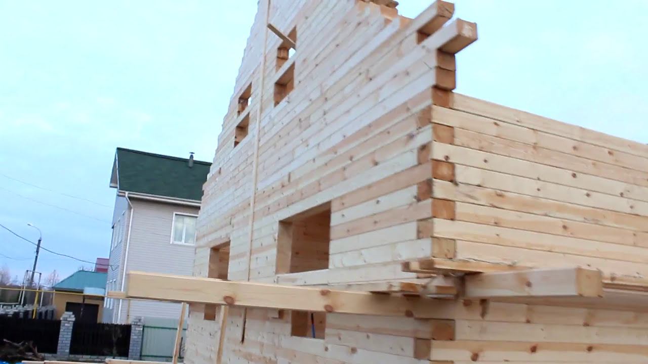 Индивидуальный проект дома из профилированного бруса / Работа бензопилой СК "Белый дом" смотреть онлайн