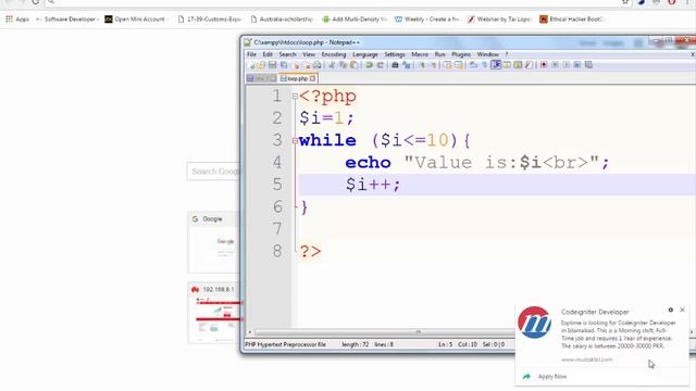 While loop in Php !! How to write While Loop смотреть онлайн