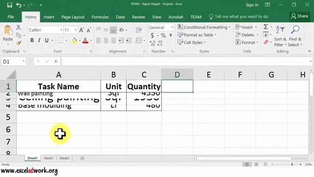 Adjust row height - Learn Excel Fast - Excel 2016 смотреть онлайн