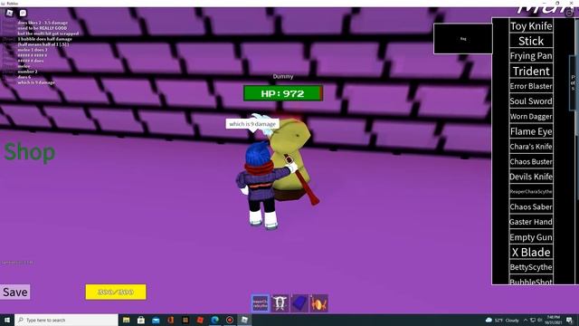 All UNDERTALE 3D BOSS BATTLES WEAPONS {I HAVE} DAMAGE [ROBLOX] смотреть онлайн