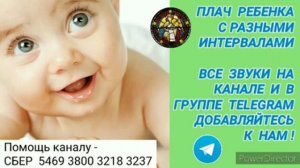 Ответ шумным соседям. Плач ребенка с разными интервалами на 12 часов