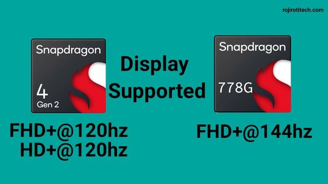 Qualcomm Snapdragon 4 Gen 2 Vs Qualcomm Snapdragon 778G