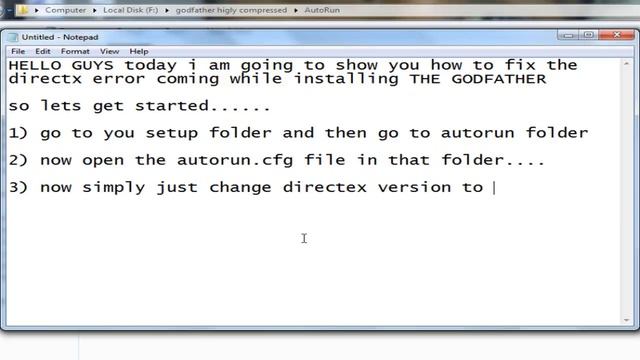 how to fix directx error while installing godfather смотреть онлайн