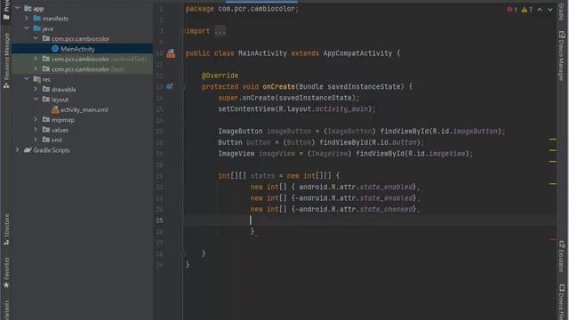 Cambio Dinámico o (Programático) de Colores a objetos usando JAVA y Android Studio смотреть онлайн