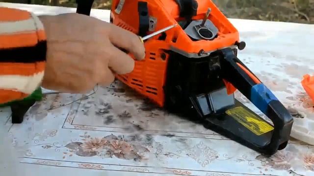 Настройка карбюратора бензопилы бригадир смотреть онлайн