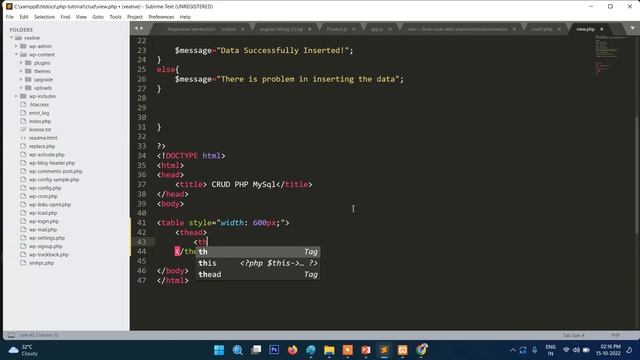 16. PHP Simple CRUD (Create Update and Delete ) | Insert Update Delete смотреть онлайн