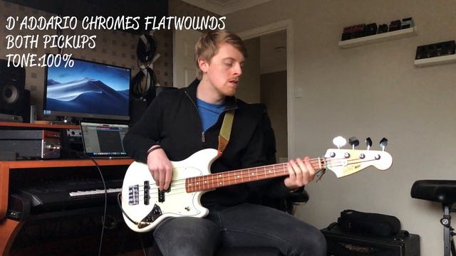 Fender Mustang PJ Bass | Flats or Rounds? | Tone Demo смотреть онлайн