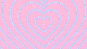 Нежный розовый видео фон голубые сердечки 1 час HD