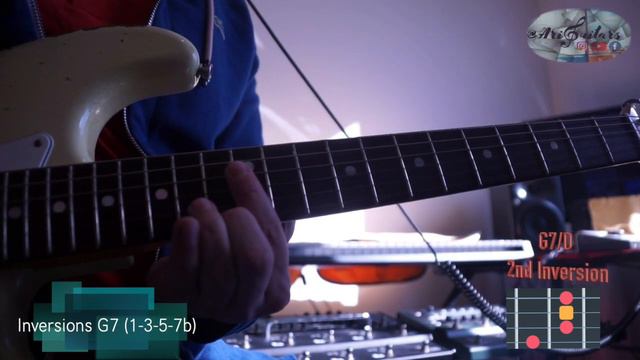 Inversions Chords 7 ( 1-3-5-7b) strings 1-2-3-4 смотреть онлайн