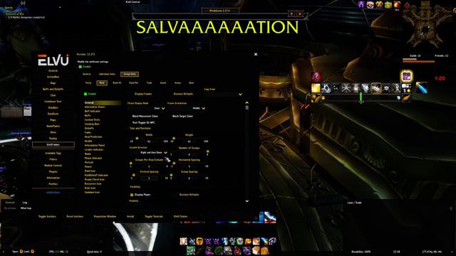 ElvUI Growth Direction Bug