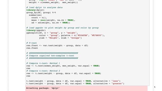 How to analyse and visualise Two Samples T Test in R | Jupyter Notebook | Data Science for beginner смотреть онлайн