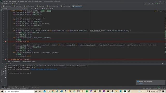 Python Mini Projects - Pong Part 11 смотреть онлайн