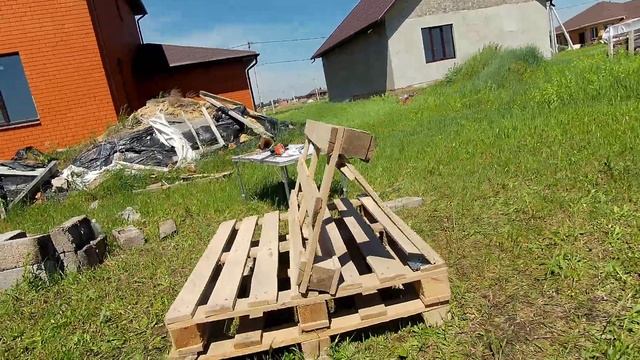 [Отдых] Мебель из поддонов.. Диван своими руками.. Копченые цыплята... смотреть онлайн