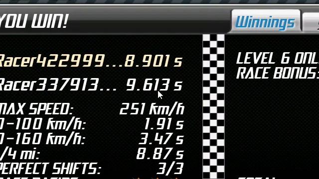 Drag Racing 1.5.2 Nissan GTR R35 Lv 6 Tune 8.899 and 8.891 Best 1/4 Mile смотреть онлайн