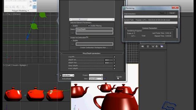 Depth Of Field Tutorial Using 3d Max And Photoshop ( ZDepth map ) vray material смотреть онлайн