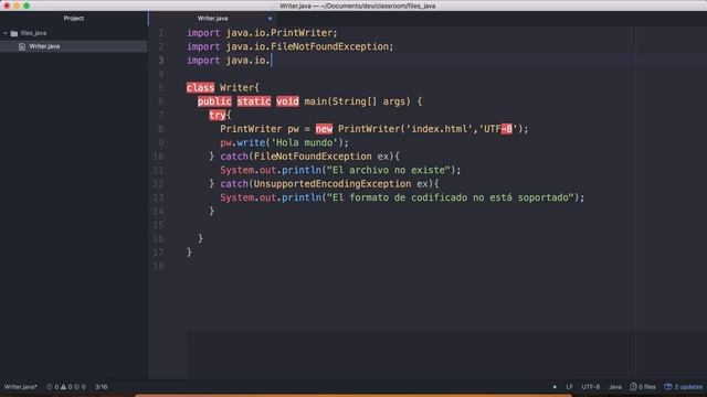 Escribir Archivos con JAVA - El salón de clases смотреть онлайн