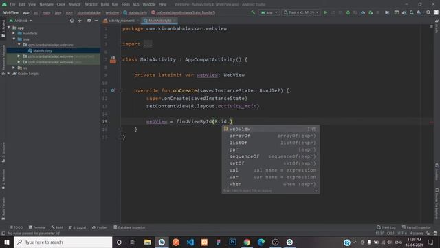 WebView Using Kotlin in Android Studio | Android Tutorials смотреть онлайн