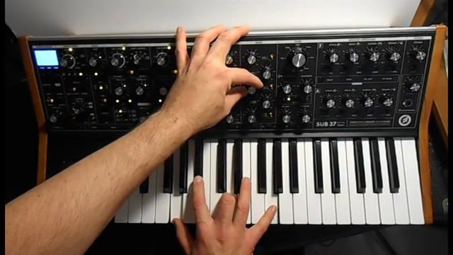 Moog Sub 37 Synthesizer Demo #1 Sounds