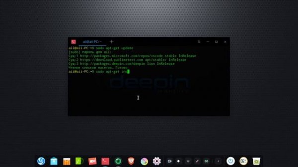 Установка sublime-text на Linux deepin White Linux