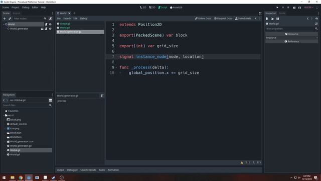 Godot 3 Procedural Platformer Generation 2D #1 смотреть онлайн