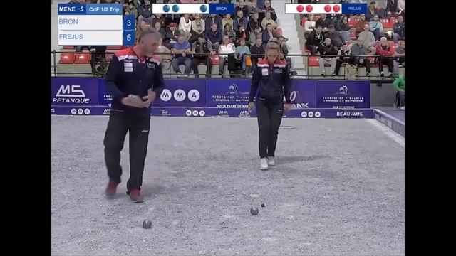 Finale Petanque Coupe de France 2024 Double Men Women Bron vs Frejus