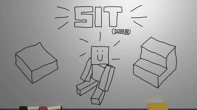 Мод Sit или как садиться на блоки? | Minecraft tutorial
