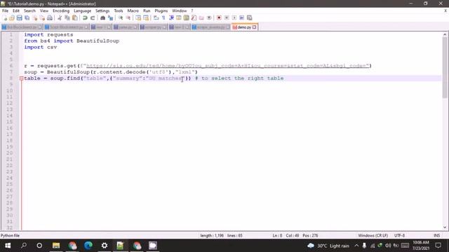 Web Scraping | Python | Converting HTML Table Into CSV смотреть онлайн