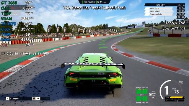 Assetto Corsa Competizione [PC] - I5 3570 + GT 1030 смотреть онлайн