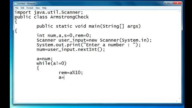 Armstrong number in java смотреть онлайн